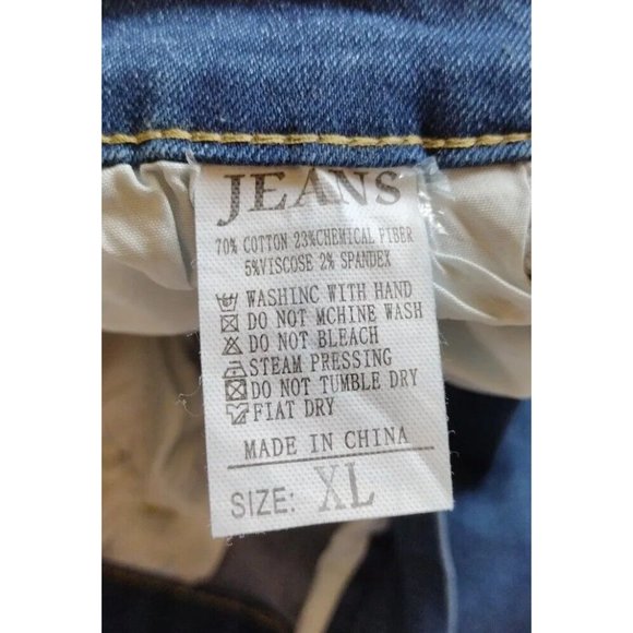 Womens Jeans Xl Stretch Flare  Raw Hem - Picture 6 of 10